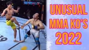 The MOST UNUSUAL Knockouts in MMA 2022