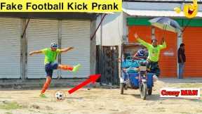 Viral Fake Football Kick PRANK | Awesome Reaction | Try to not Lough | ComicaL TV