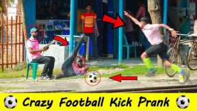 Crazy Football Kick Prank |  Football Scary Prank - Gone Wrong Reaction (Part 3) 5G Prank