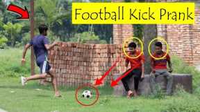 Fake Football Kick Prank !! Football Scary Prank - The  Best Funny Reaction On Public ..