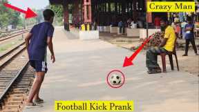 Football Kick Prank - Epic Reaction With Public // fake football kick prank // Prank Video