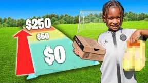Land The Football On RED, I'll Buy You Football Boots Challenge vs Tekkerz Kid Jr
