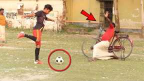Fake Football Kick Prank!! Football Scary Prank - Gone Wrong Reaction in Public