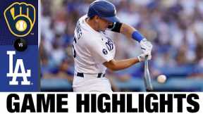 Brewers vs. Dodgers Game Highlights (8/24/22) | MLB Highlights