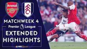 Arsenal v. Fulham | PREMIER LEAGUE HIGHLIGHTS | 8/27/2022 | NBC Sports