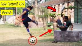 Fake Football Kick Prank ! Football Scary Prank   Gone Wrong Funny Reaction In Public by 5G Prank