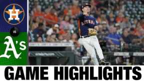 A's vs. Astros Game Highlights (9/18/22) | MLB Highlights