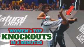 Women's Most Brutal Knockouts In 8 Minutes, HD