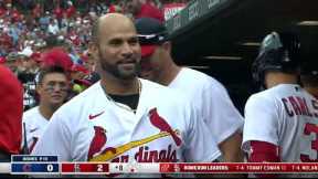 695!! Albert Pujols hits pinch-hit go-ahead home run for his 695th dinger of his career!