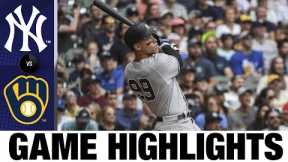 Yankees vs. Brewers Game Highlights (9/18/22) | MLB Highlights