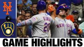 Mets vs. Brewers Game Highlights (9/19/22) | MLB Highlights