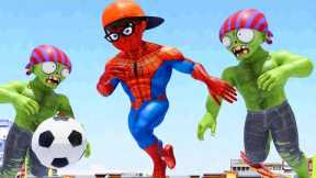 Play Football Prank NickSpider & Tani vs Team ZombieHulk - Scary Teacher 3D Great player Miss T Fun