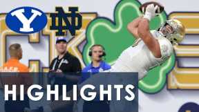 Notre Dame. vs. BYU | EXTENDED HIGHLIGHTS | 10/9/2022 | NBC Sports