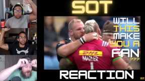 Staying Off Topic | Americans React - Brutal Big Hits, Skills & Highlights | #reaction #rugby
