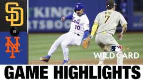 Padres vs. Mets Wild Card Game 2 Highlights (10/8/22) | MLB Postseason Highlights