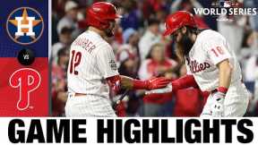 Astros vs. Phillies World Series Game 3 Highlights (11/1/22) | MLB Highlights