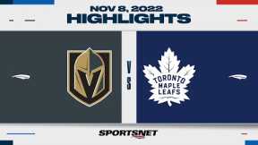 NHL Highlights | Golden Knights vs. Maple Leafs - November 8, 2022
