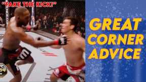 Excellent CORNER ADVICE That Lead to a Finish in UFC