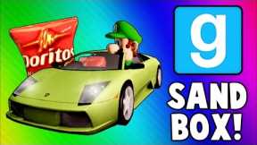 Gmod Sandbox Funny Moments - Driving Test, Banana Gun, Soccer Fun, To the Butt Cave!