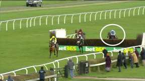 INCREDIBLE finish to a horse race! Harry Du Berlais sprouts wings to win at Market Rasen