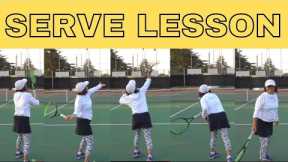 Tennis Serve Lesson For A Recreational Female Player - Fixing A Common Problem