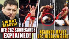 Controversial Judge FINALLY RESPONDS to criticism of UFC 282 scorecards! Ngannou MAULS Curtis! Costa