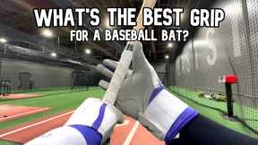 BASEBALL GRIP TEST | Do batting gloves and pine tar actually help you swing faster?