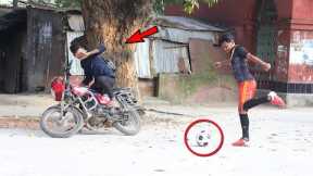 Fake Football Kick Prank !! part 5!! Football Scary Prank - Gone Wrong Reaction in public......