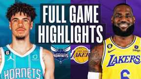 HORNETS at LAKERS | NBA FULL GAME HIGHLIGHTS | December 23, 2022