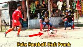 Social viral Fake Football Kick Prank on Cute Girl !! Football Scary Prank - Gone WRONG Reaction