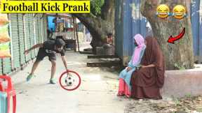 Fake Football Kick Prank !! part 4!! Football Scary Prank - Gone Wrong Reaction in public