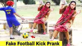 Fake Football Kick Prank - Funny Reactions | @Hit Pranks