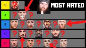 Most Hated UFC Fighter Tier List 2022! Paddy Pimblett? TJ Dillashaw? Sean O'Malley? Israel Adesanya?