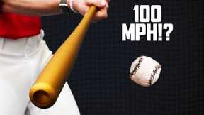 Can A Pro Baseball Player Hit A Homemade Baseball 100mph?
