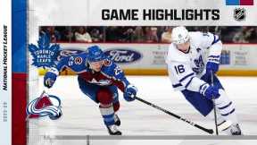 Maple Leafs @ Avalanche 12/31 | NHL Highlights 2022
