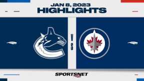 NHL Highlights | Canucks vs. Jets - January 8, 2023