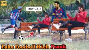 Fake Football Kick Prank - Funny Reactions @OverDose_official