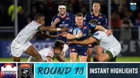 Edinburgh Rugby v Cell C Sharks | Instant Highlights | Round 13 | URC 2022/23