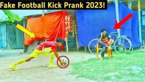 Fake Football Kick Prank 2023 !! Football Scary Prank- Gone Wrong Reaction | Bappo Prank TV