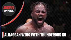 Abdul Razak Alhassan with the POWERFUL knockout at #UFCVegas67 | ESPN MMA