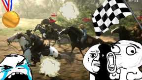 FUNNY MOMENTS II HORSE RACING ON RED DEAD ONLINE