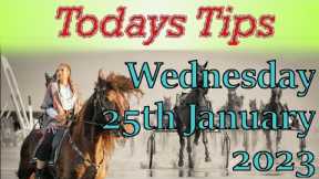 Wednesday 25th January 2023 Free Horse Race Tips