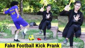 Fake Football Kick Prank - Funny Reactions | @HitPranks