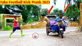 Fake Football Kick Prank 2023 !! Football Scary Prank - Gone Wrong Reaction by 4 Minute Fun PRANK