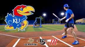 Hitting with the KANSAS JAYHAWKS | Bat Demo Day with the Baseball Bat Bros