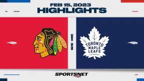 NHL Highlights | Blackhawks vs. Maple Leafs - February 15, 2023