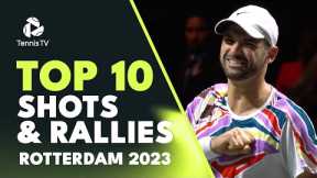 Dimitrov Headlines The Highlight Reel! | Top 10 Best Shots & Rallies from Rotterdam 2023