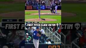 first pitch clock penalty in MLB history..