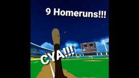 9 Homeruns! 46-2 in Totally Baseball VR!