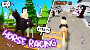 Trying NEW Horse Game on Roblox! 🏇 Horse Racing Club